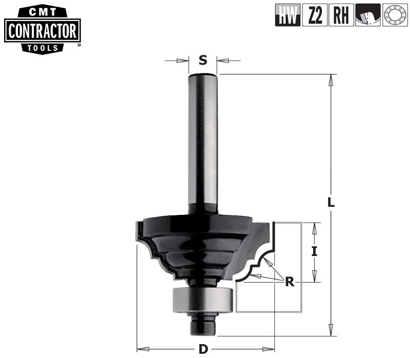 Фреза CMT фасочная K941-430 42 мм 1 шт купить,NaN