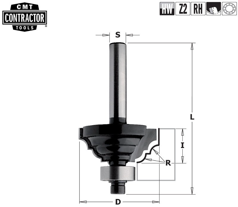 Фреза CMT фасочная K941-430 42 мм 1 шт купить,NaN