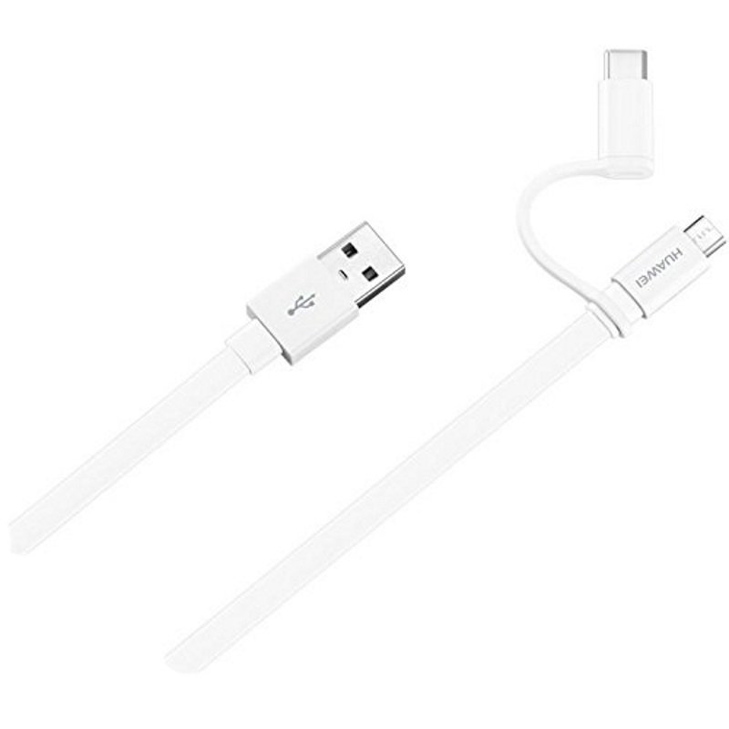 Кабель Huawei AP55S USB A - MicroUSB/USB Type-C 1.5м белый купить,NaN