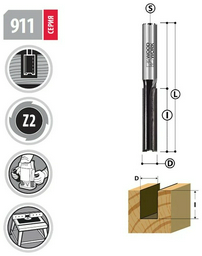 Фреза Woodwork пазовая 911.2425.08 24 мм 1 шт