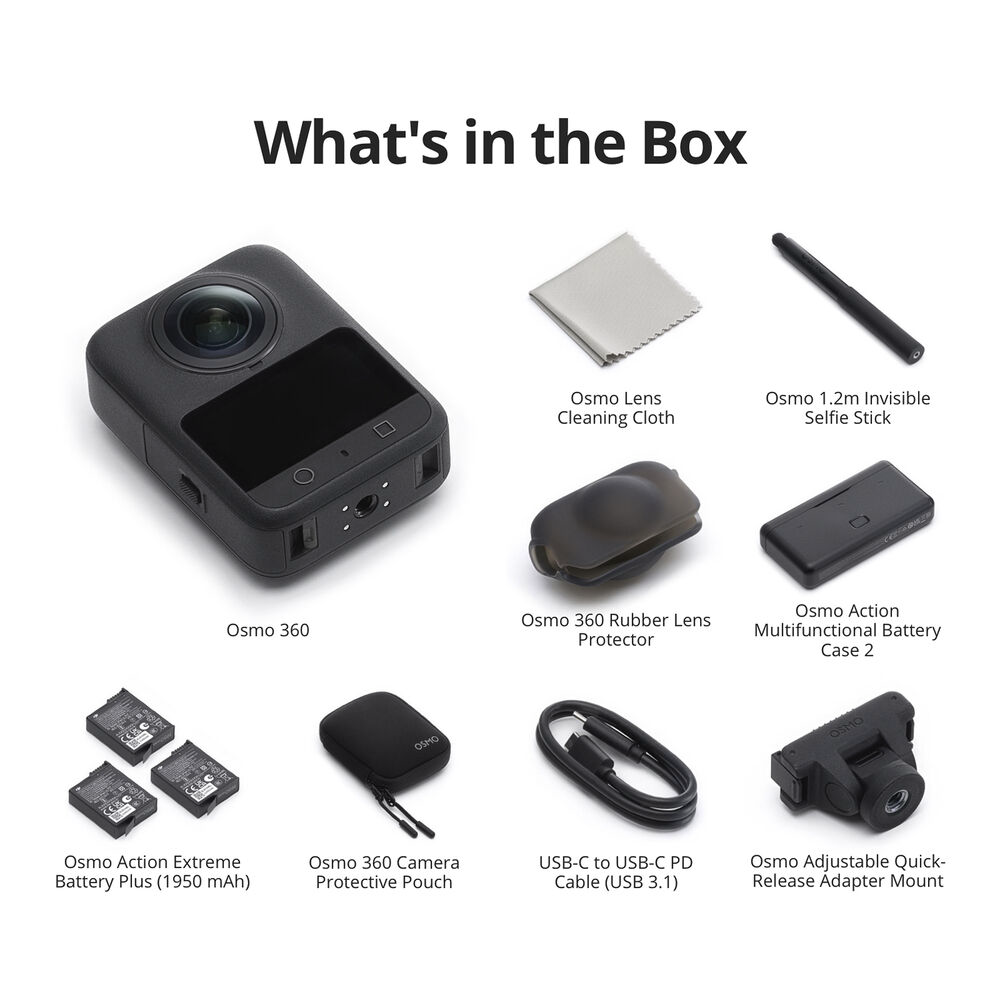 Экшн-камера DJI Osmo 360 Action Camera Adventure Combo Black - ForteMarket Экшн-камера DJI Osmo 360 Action Camera Adventure Combo Black купить,0