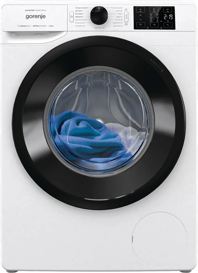Стиральная машина Gorenje WNEI84SDS белая купить,NaN