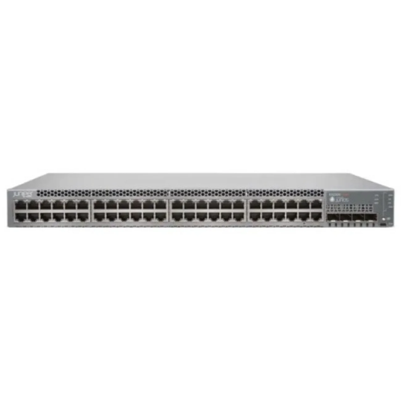 Коммутатор Juniper EX3400 48-port 10/100/1000BaseT PoE+, 4 x 1/10G SFP/SFP+, 2 x 40G QSFP+, redundant fans, front-to-back airflow, 1 AC PSU JPSU-920-AC-AFO included (optics sold separately)