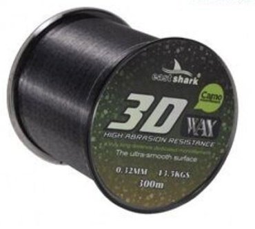 Рыболовная леска EastShark Wax CAMO 0.25 мм серый