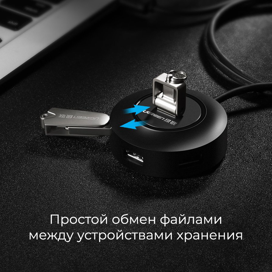 Док-станция Ugreen CR106 черный купить,NaN