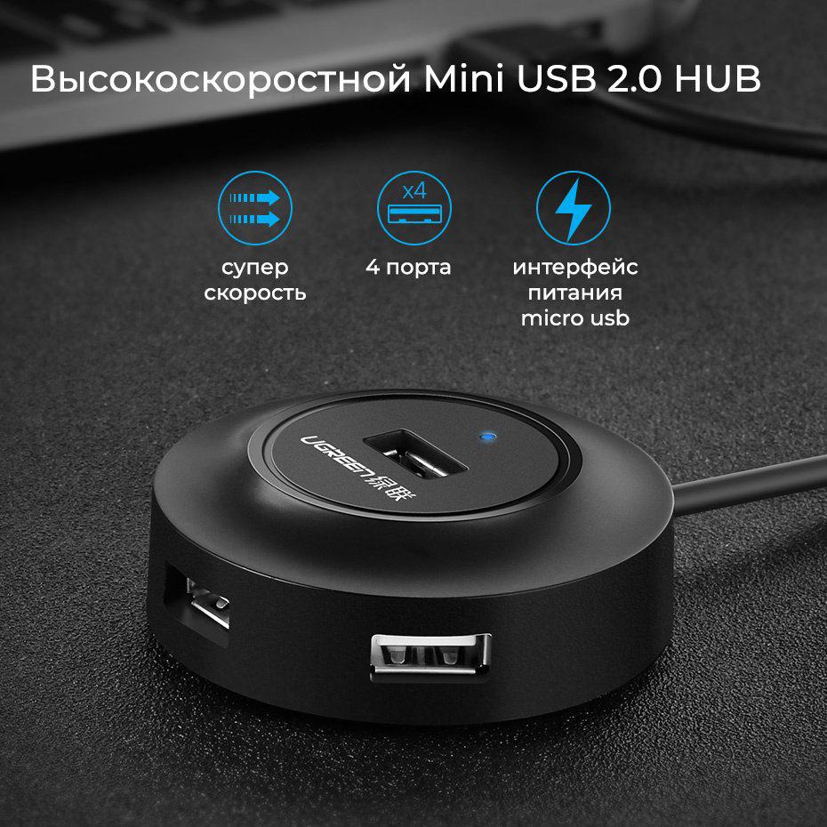 Док-станция Ugreen CR106 черный купить,NaN