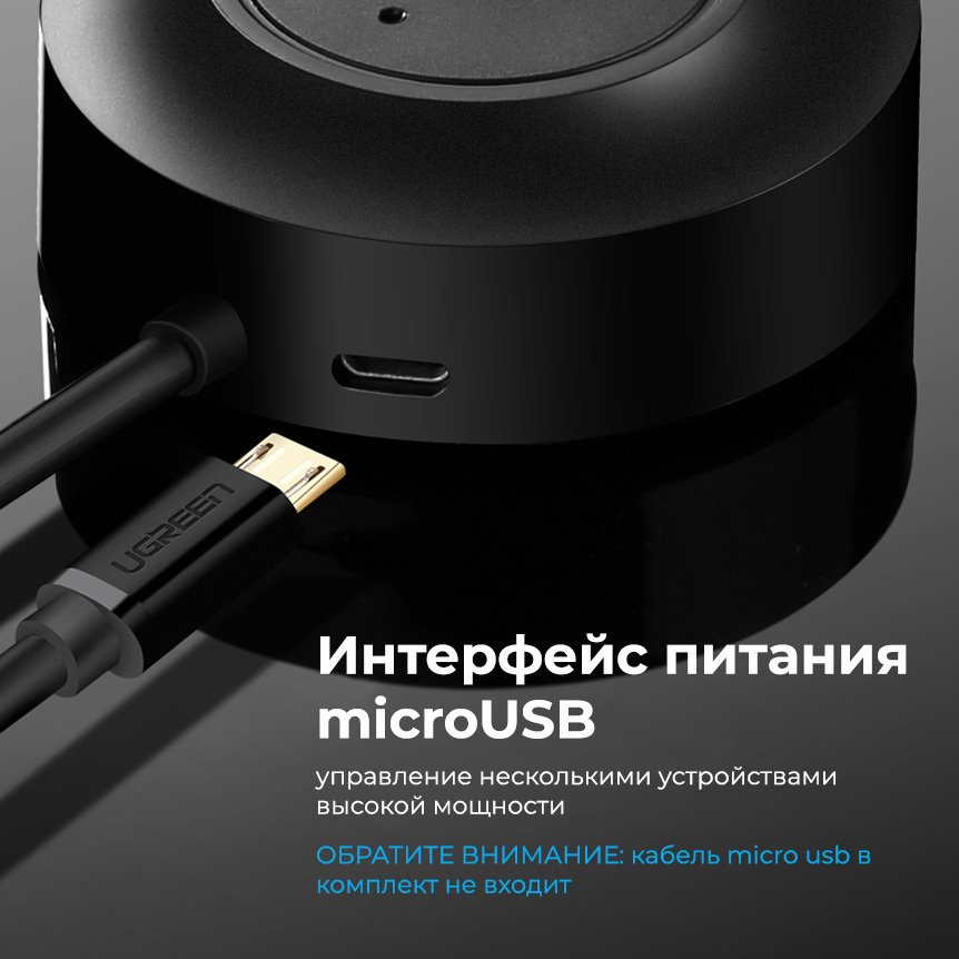 Док-станция Ugreen CR106 черный купить,0