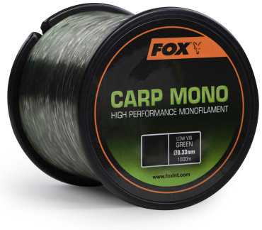 Рыболовная леска FOX Carp Mono CML184 0.38 мм зеленый купить,NaN