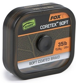 Рыболовный поводок FOX EDGES Naturals Coretex Soft CAC814 0.2 мм черный купить,NaN