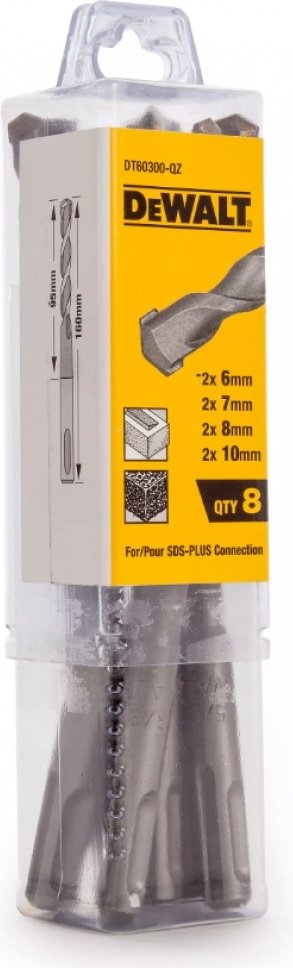 DeWALT набор DT60300-QZ (SDS-plus) 8 шт