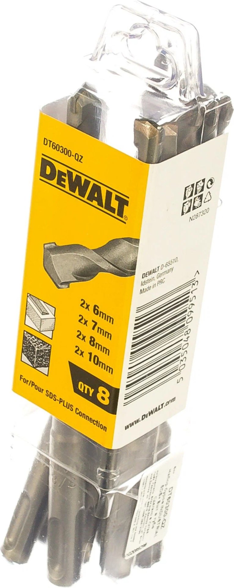 DeWALT набор DT60300-QZ (SDS-plus) 8 шт - ForteMarket DeWALT набор DT60300-QZ (SDS-plus) 8 шт купить,0