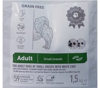 Корм Natures Protection Superior Care White Dogs для взрослых мелких пород 1.5 кг - ForteMarket Корм Natures Protection Superior Care White Dogs для взрослых мелких пород 1.5 кг купить,0
