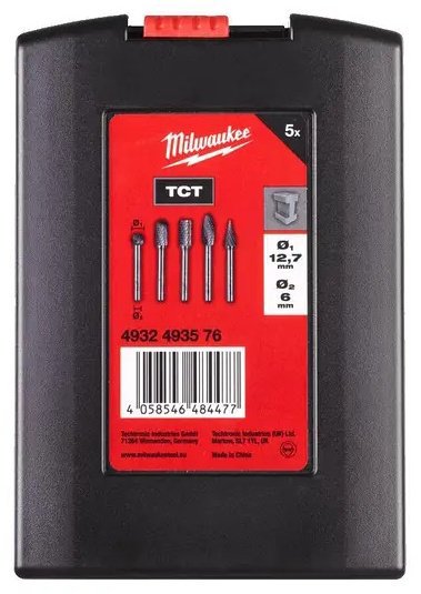 Фреза Milwaukee прямая Burrs TC 4932493576 12.7 мм 5 шт купить,NaN