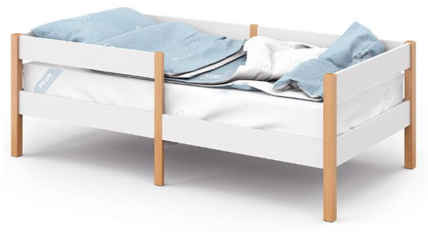 Кровать подростковая Pituso БП-00003752, 80x160 см, белый купить,NaN