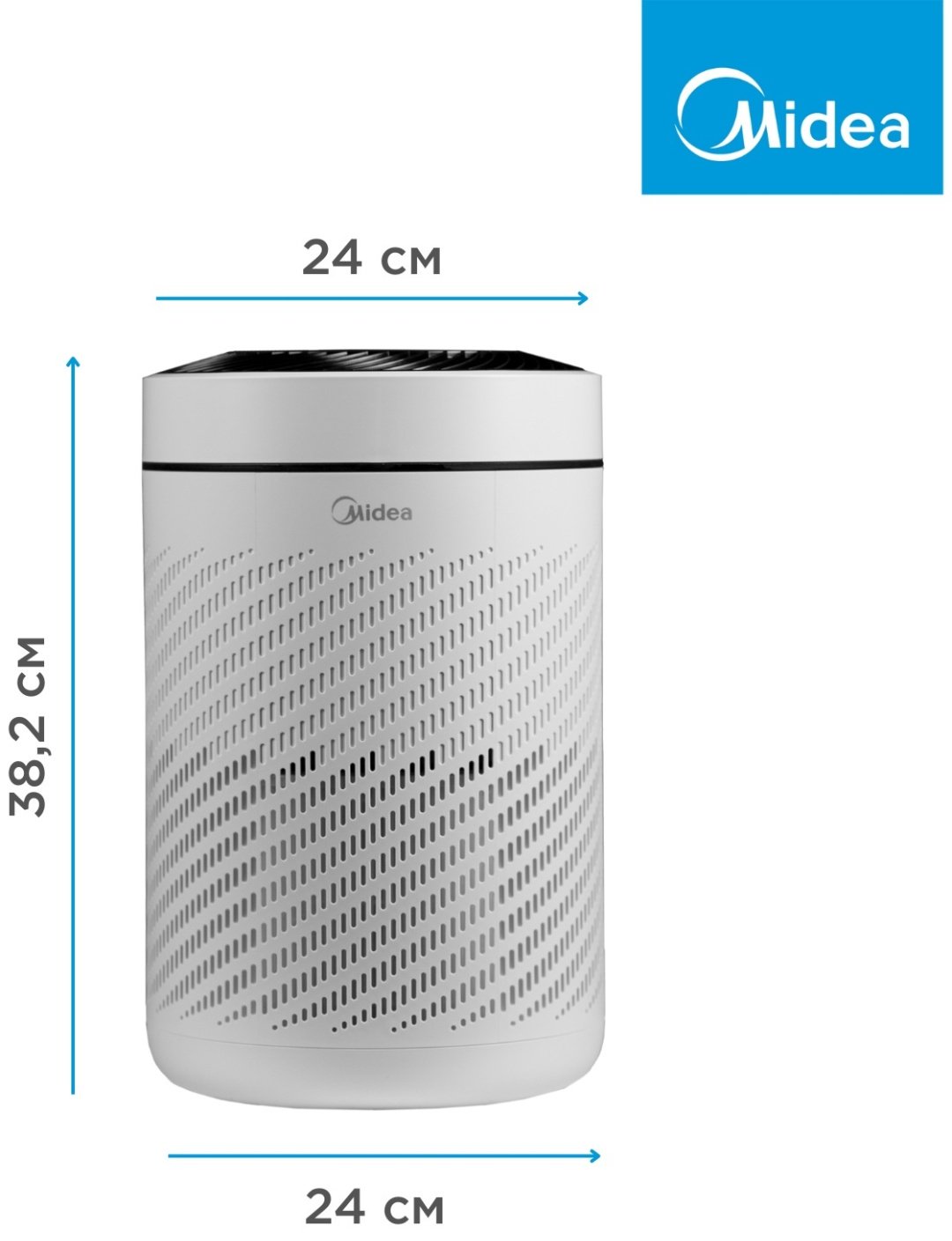 Очиститель воздуха Midea KJ200G-Z41 белый, черный - ForteMarket Очиститель воздуха Midea KJ200G-Z41 белый, черный купить,0