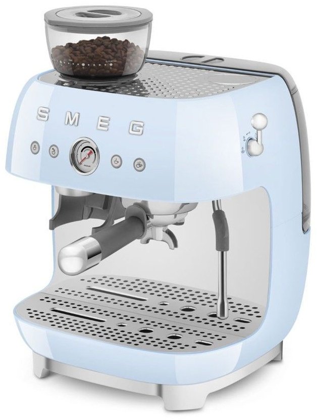 Кофемашина Smeg EGF03PBEU кофе машина, пастельная голубая голубой купить,0