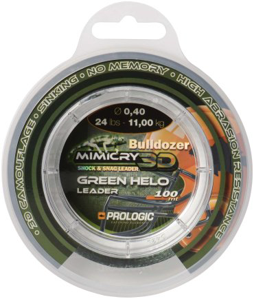 Рыболовная леска Prologic Mimicry Green Helo Leader 0.4 мм камуфляж купить,NaN