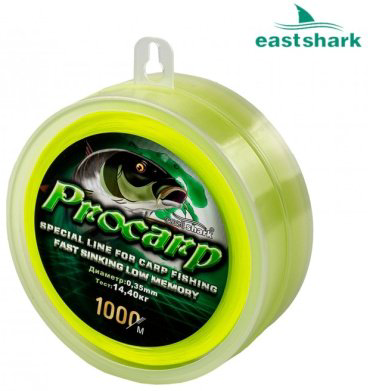 Рыболовная леска EastShark 13100040 0.4 мм желтый купить,NaN