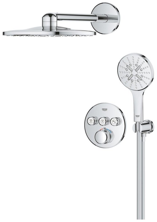 Grohe душевой набор (гарнитур) White House Grohe Rainshower SmartActive 310 Grohtherm SmartControl 34863000 купить,1119600
