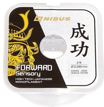Рыболовная леска Nisus N-FS-0286-100 0.286 мм прозрачный