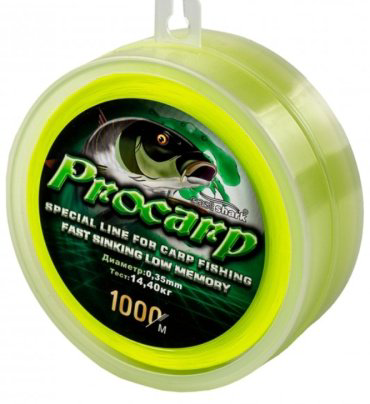 Рыболовная леска EastShark Procarp 13100028 0.28 мм желтый купить,NaN