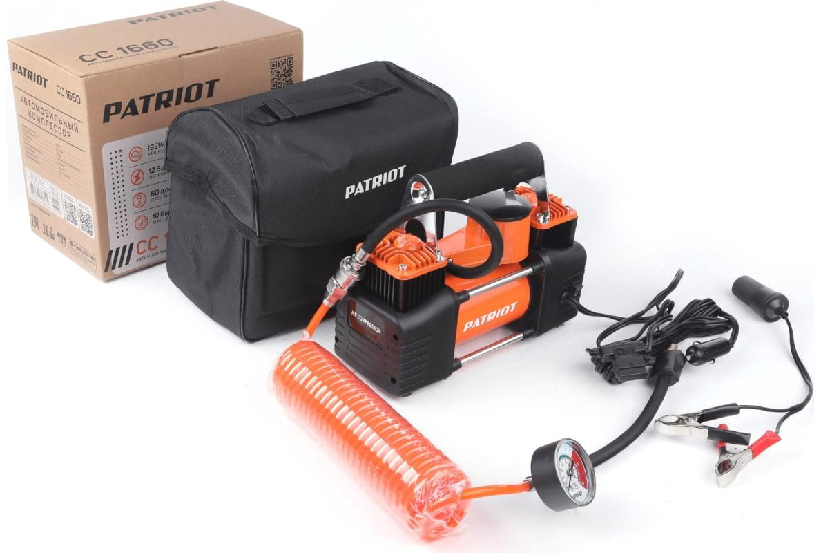Автокомпрессор Patriot поршневый Компрессор автомобильный PATRIOT CC 1660 / 525302360 купить,NaN