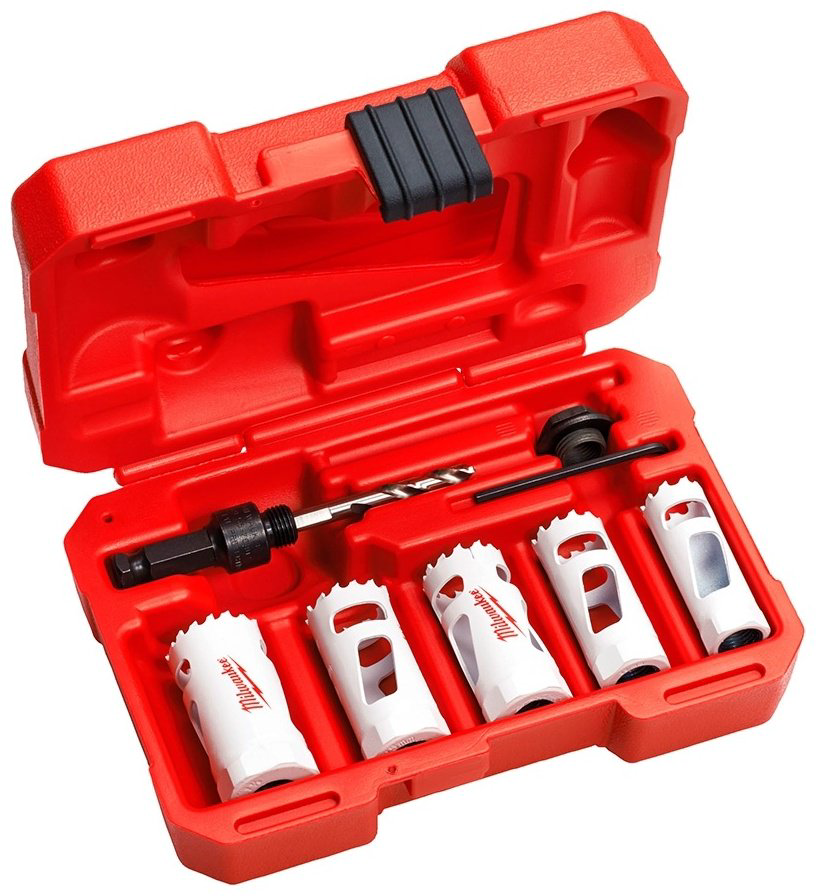 Коронка Milwaukee 49224083 биметаллическая D 19 мм, 22 мм, 25 мм, 29 мм, 32 мм, 8 шт