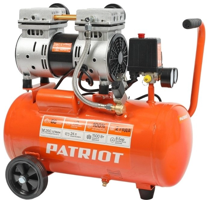 Компрессор безмасляный Patriot WO 24-260S, 8 бар купить,NaN