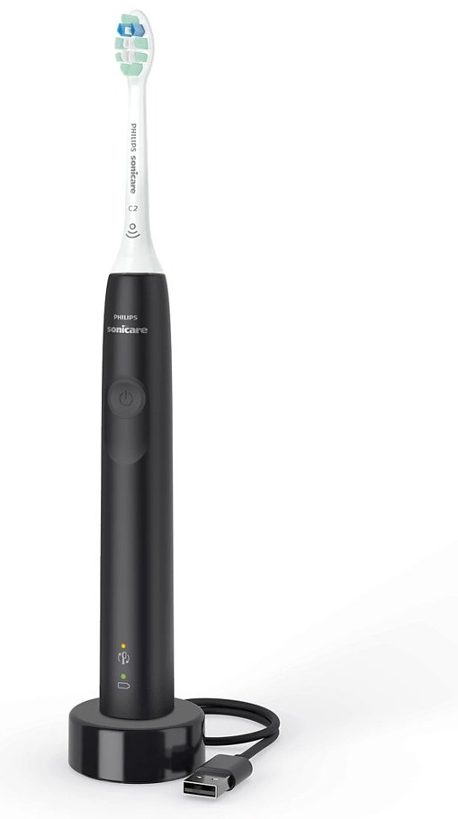 Philips звуковая щетка HX3671/14 щетина средняя белый, черный