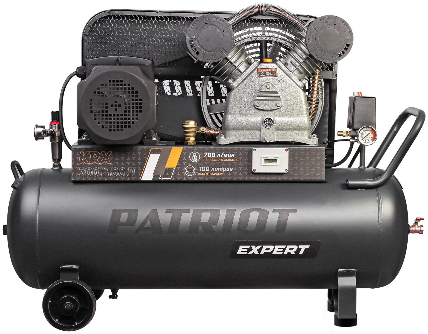 Компрессор масляный Patriot KRX 700 L100 D, 10 бар