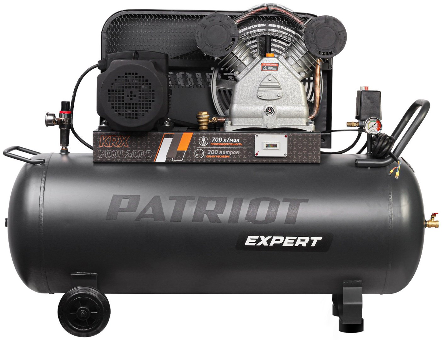 Компрессор масляный Patriot KRX 700 L200 D, 10 бар
