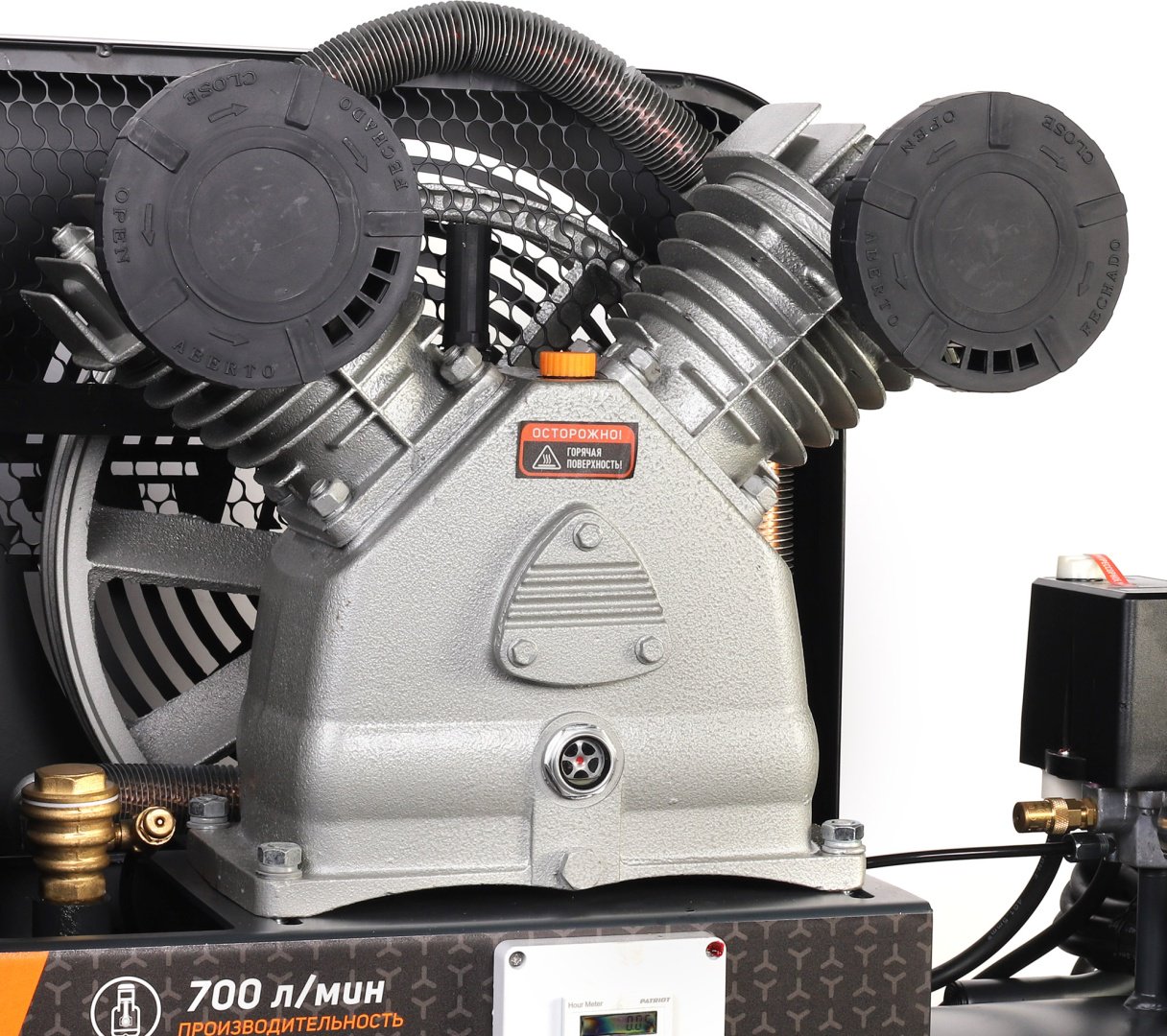 Компрессор масляный Patriot KRX 700 L200 D, 10 бар - ForteMarket Компрессор масляный Patriot KRX 700 L200 D, 10 бар купить,0