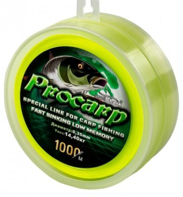 Рыболовная леска EastShark Procarp 13100030 0.3 мм желтый купить,NaN