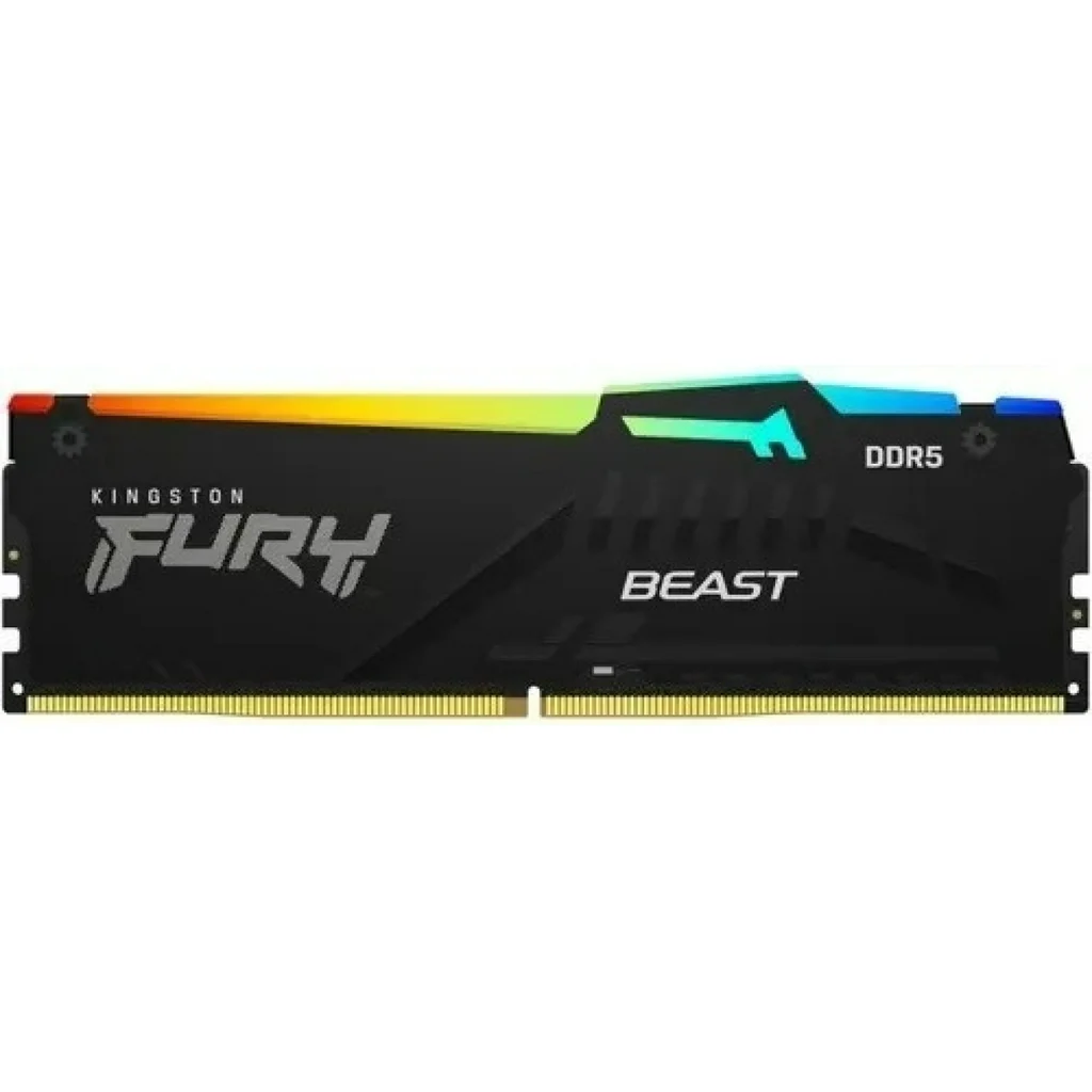 Оперативная память Kingston DRAM 16GB 5600MT/s DDR5 CL36 DIMM FURY Beast RGB EXPO