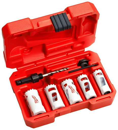 Коронка Milwaukee 49224083 биметаллическая D 19 мм, 22 мм, 25 мм, 29 мм, 32 мм, 8 шт