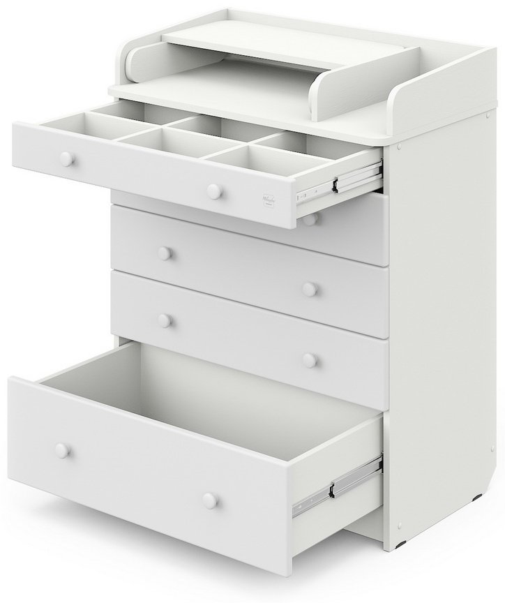 Детский пеленальный комод Pituso Taun, 80.2x69.7x111 см, белый - ForteMarket Детский пеленальный комод Pituso Taun, 80.2x69.7x111 см, белый купить,0