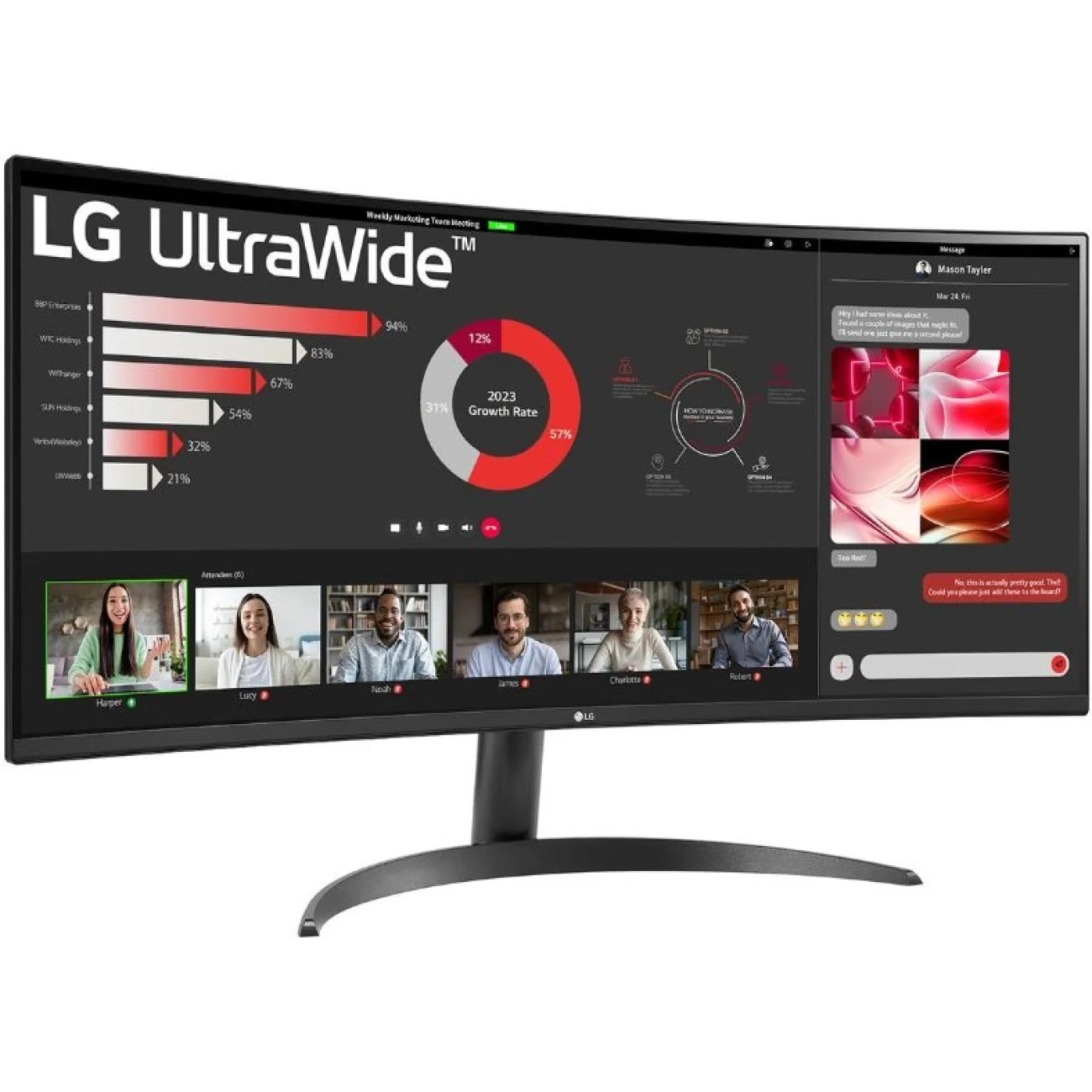 Монитор жидкокристаллический LG 34WR50QK-B.ARUZ 34'' черный