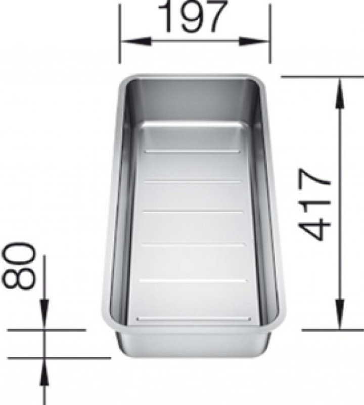 Коландер для мойки Blanco 227692 41.7x19.7 см купить,NaN