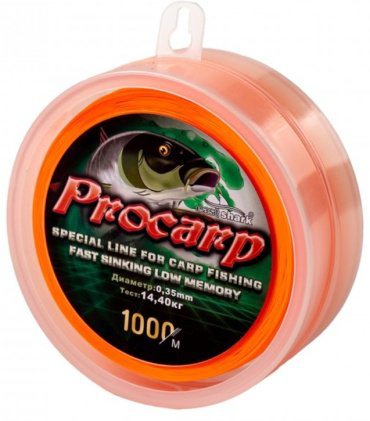 Рыболовная леска EastShark Procarp 12100035 0.35 мм оранжевый купить,NaN