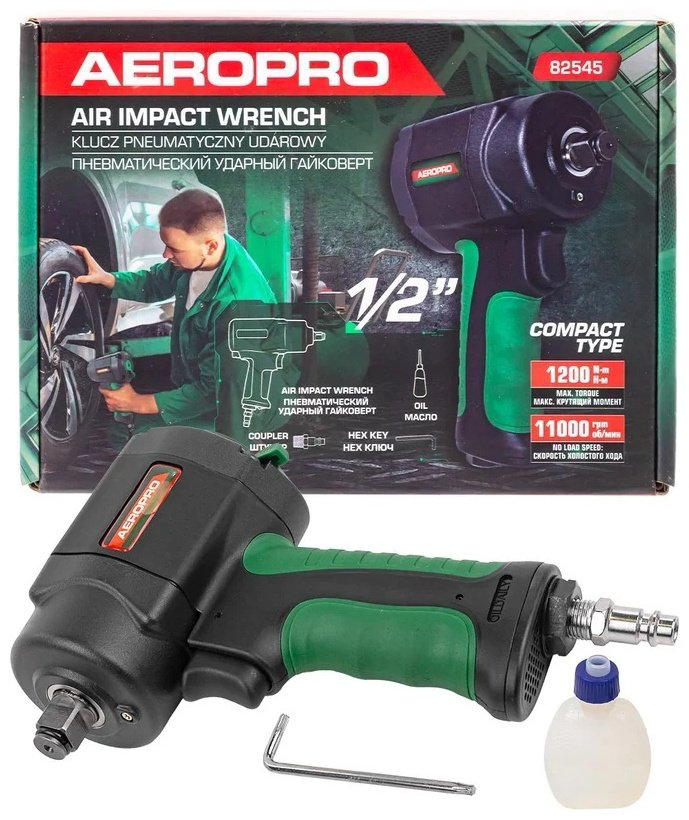Пневмогайковерт ROCKFORCE ударный Twin Hammer RF-82545 купить,NaN