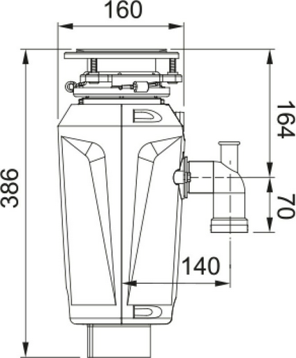 Измельчитель Franke SLIM 100 красный
