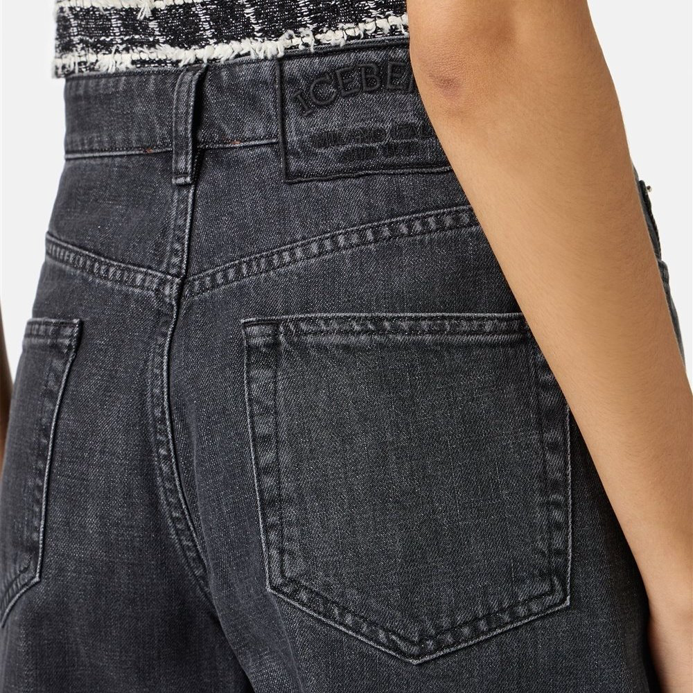 Джинсовые шорты Iceberg W28 серые купить,NaN