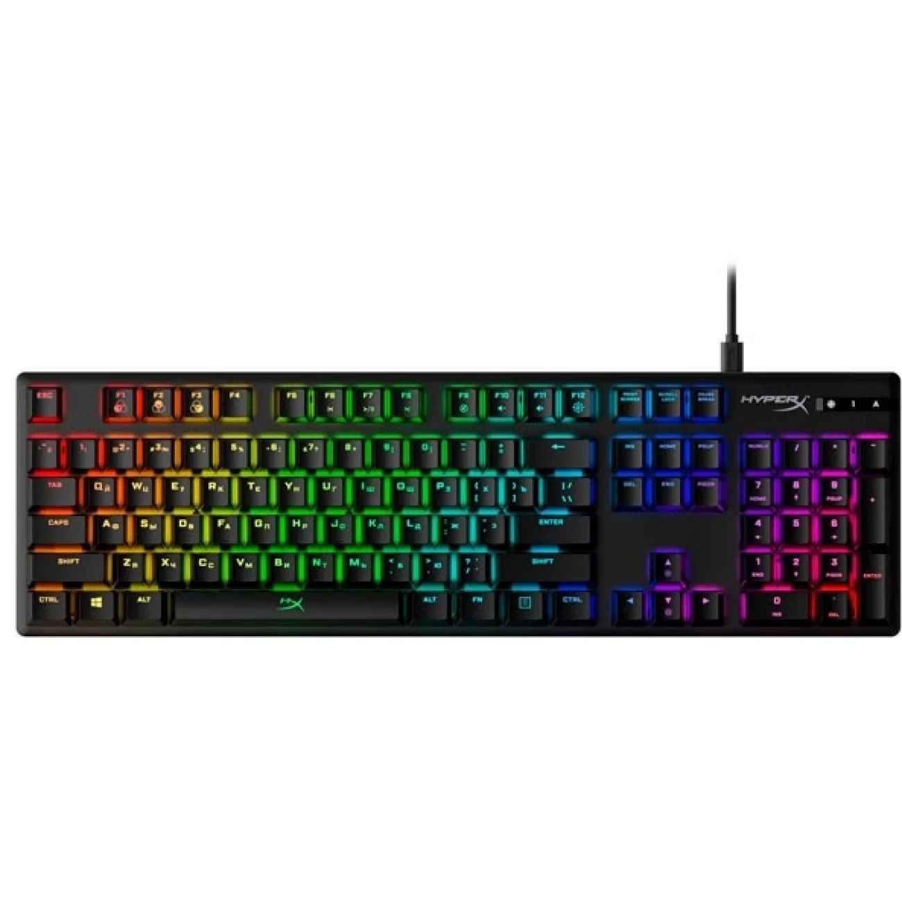 Клавиатура игровая HyperX Alloy Origins 639N5AA#ABA PBT HX Aqua купить,75958