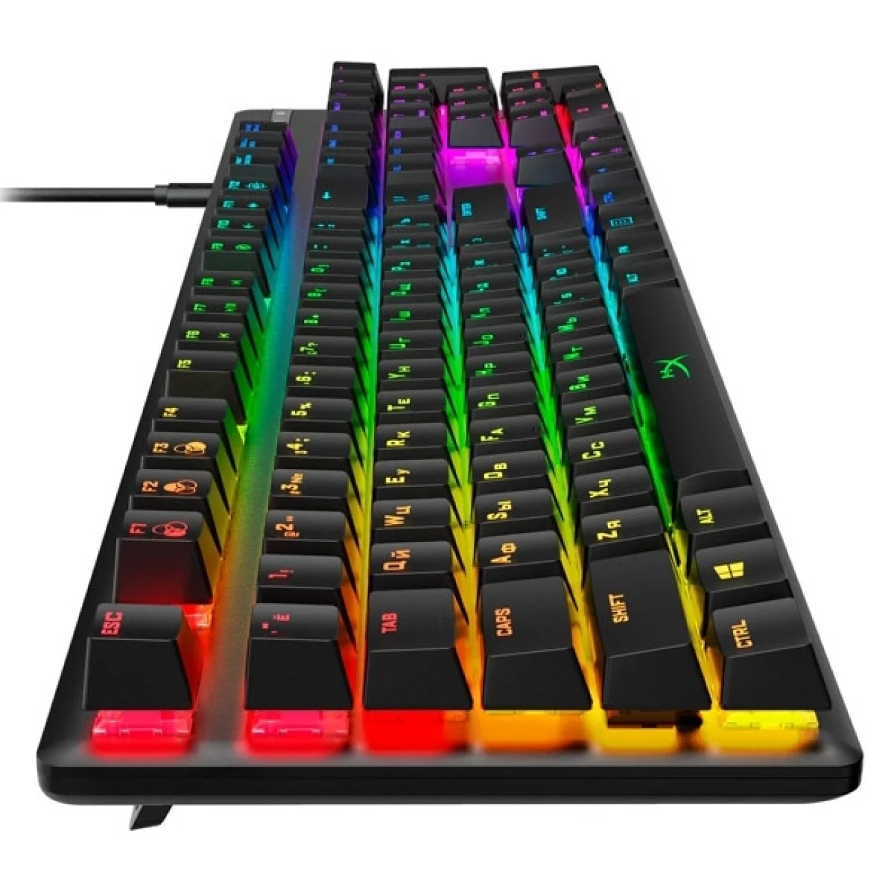 Клавиатура игровая HyperX Alloy Origins 639N5AA#ABA PBT HX Aqua купить,75958