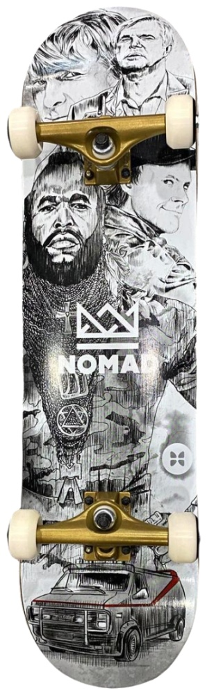 Cкейтборд Nomad Team NMD25TA A 8.0" Multicolor