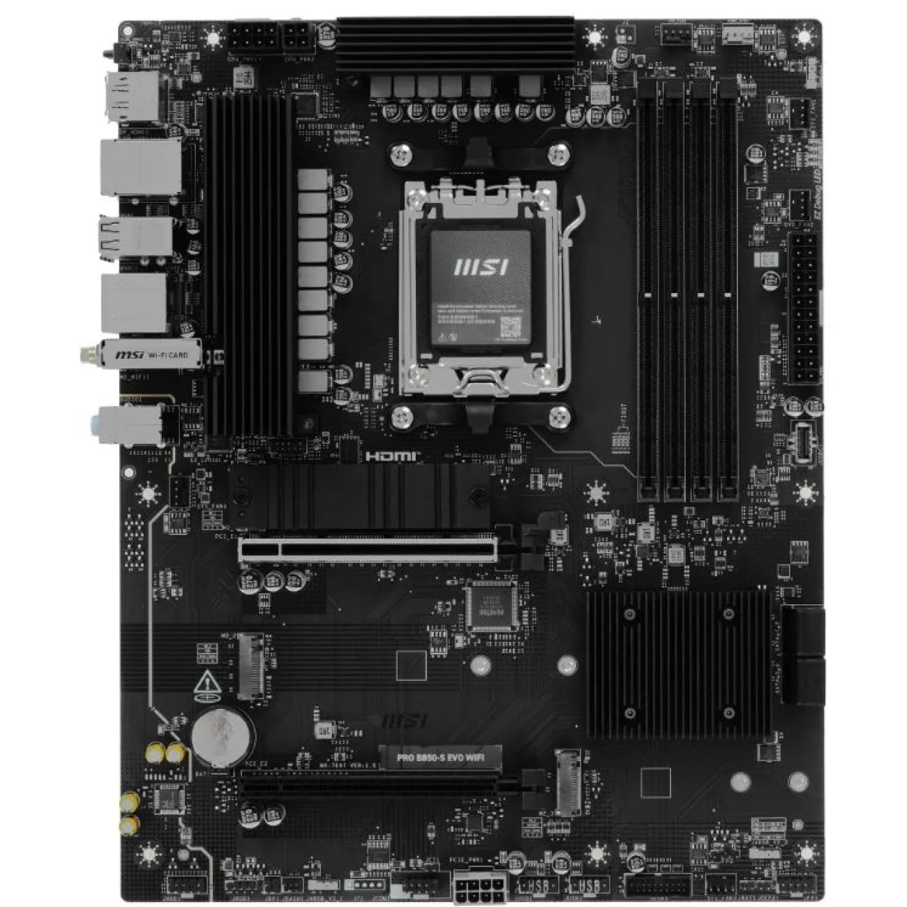 Материнская плата MSI PRO B850-S EVO WIFI AM5 B850 4xDDR5 4xSATA6G RAID 3xM.2 1xDP 1xHDMI ATX