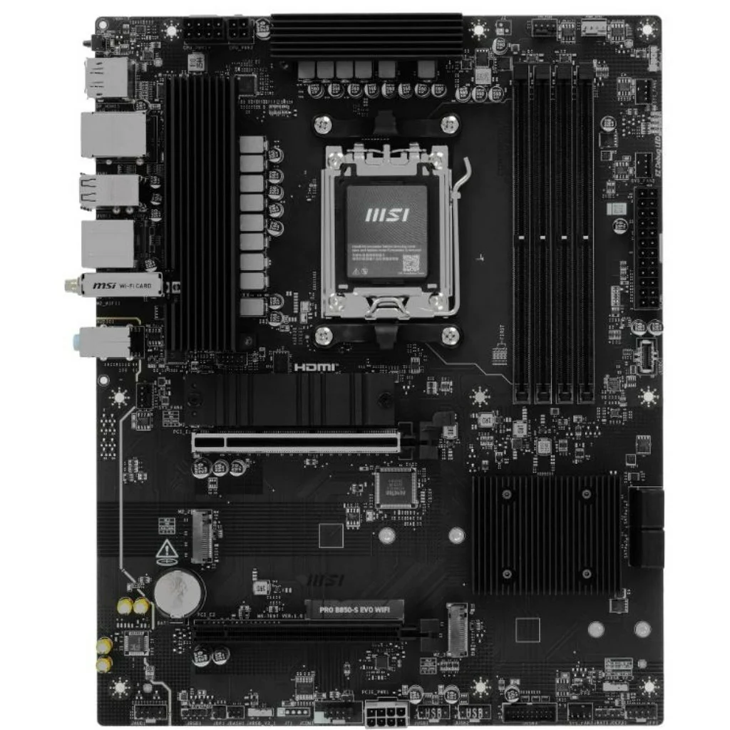 Материнская плата MSI PRO B850-S EVO WIFI AM5 B850 4xDDR5 4xSATA6G RAID 3xM.2 1xDP 1xHDMI ATX
