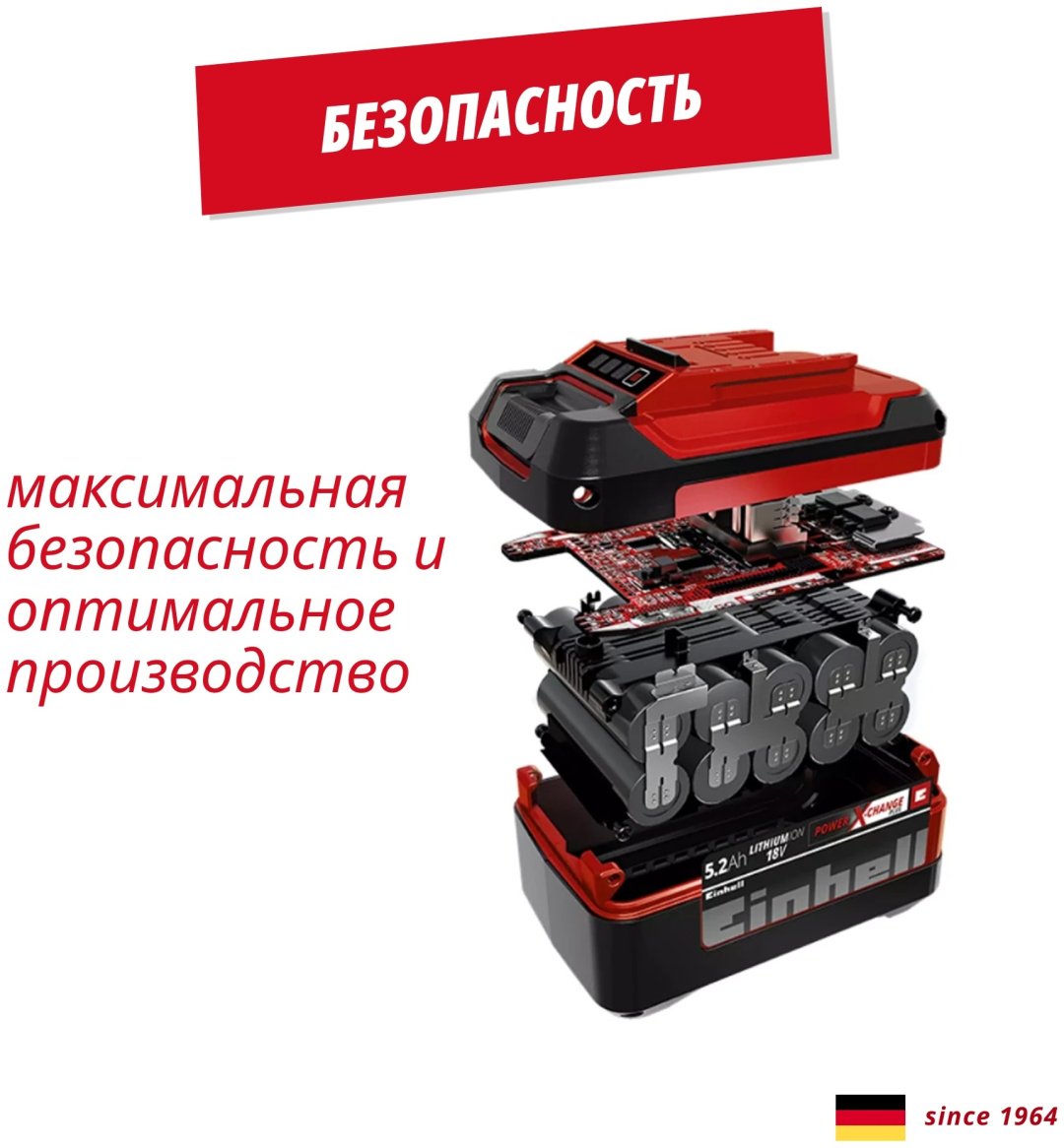 Аккумулятор Einhell 5,2 Ah Power X-Change Plus (4511437) купить,NaN