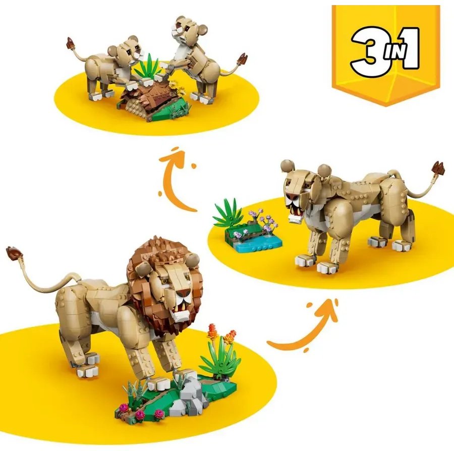 Конструктор LEGO Конструктор LEGO Creator Дикие животные: величественный лев 31386 31386, деталей 839 шт купить,NaN