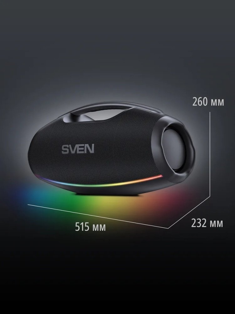 Портативная колонка SVEN PS-990 черный купить,NaN